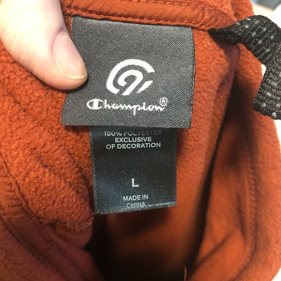 Champion fleece half zip sweater size large - Picture 4 of 4